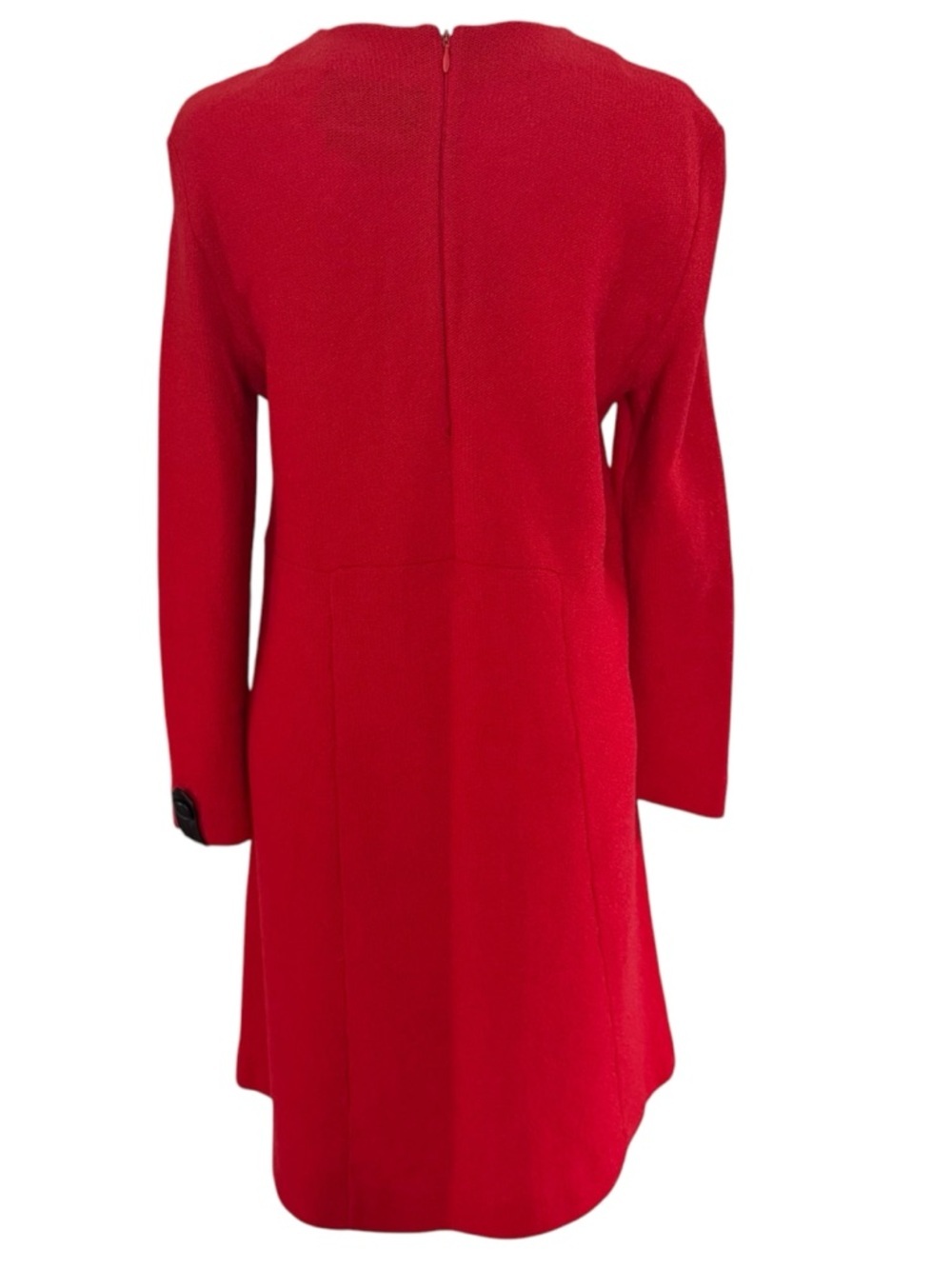 Vintage Steve Fabrikant Santana Knit Red Dress Quiet Luxury Neiman Marcus - Picture 9 of 10